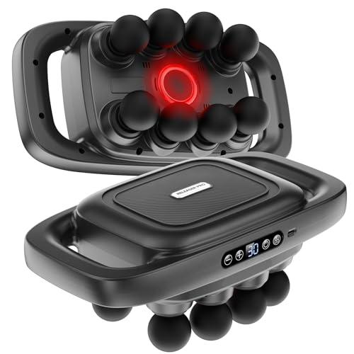 Semtyait 筋膜リリースガン 業界初ハンズフリー【極限の全身解放 1つで8つ相当】 30段階強力振動 筋膜リリース 筋膜ガン 6000mAh大容量(1 Semtyait 筋膜リリースガン 業界初ハンズフリー 極限の全身解放 1つで8