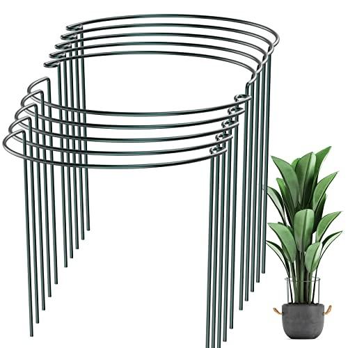 SZMDLX 植物支柱 10個セット 25cmx40cm 半円形 花ささえ つる性