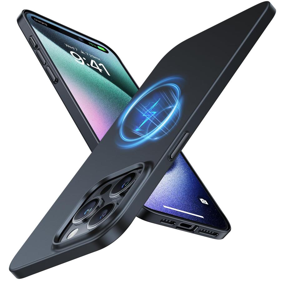 極薄軽量・マグネット内蔵TORRAS iPhone 15 Pro 用 ケース マグセーフ