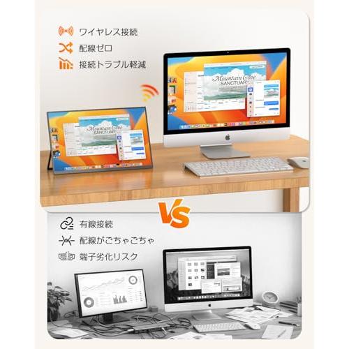 ワイヤレス モバイルモニター 15.6インチ FHD1080P UPERFECT ワイヤレス モバイルモニター 15.6インチ FHD1080P UPERFECT モバイル
