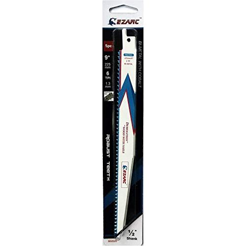 EZARC レシプロソー替刃 セーバーソーブレード 解体用 全長225mm 6山