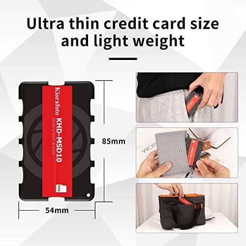 Kiorafoto 10スロット MicroSD MSD Micro SDカードケース メモリー