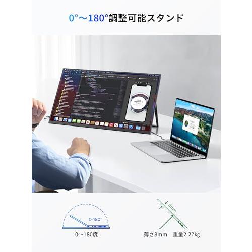 KEEPTIME モバイルモニター 23.8インチ 1080P 100HZ 非光沢画面