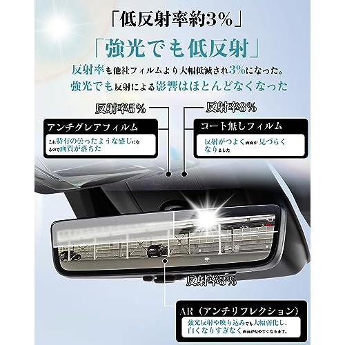 ruiya 反射軽減ARフィルム2枚 新型 トヨタ ハリアー 80系 専用 デジタルインナーミラー 反射防止フィルム ミラー型ドライブレコー |  | 03