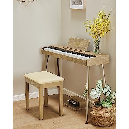 Donner ピアノ 椅子 楽譜収納付き キーボードベンチ 木製 ピアノイス
