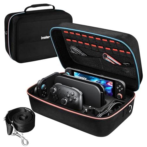 Switch2 ケース iVoler 大容量 ハードケース ドック一式収納可能