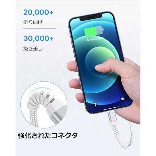 iPhone 充電器 ケーブル 1m Aioneus ライトニングケーブル 2本セット