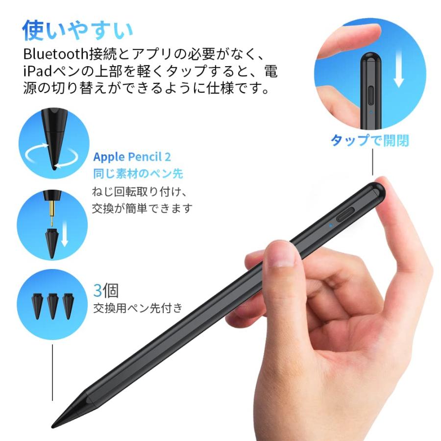 JAMJAKE スタイラスペンipad用 アップルペンシル替?用ペン 急速充電