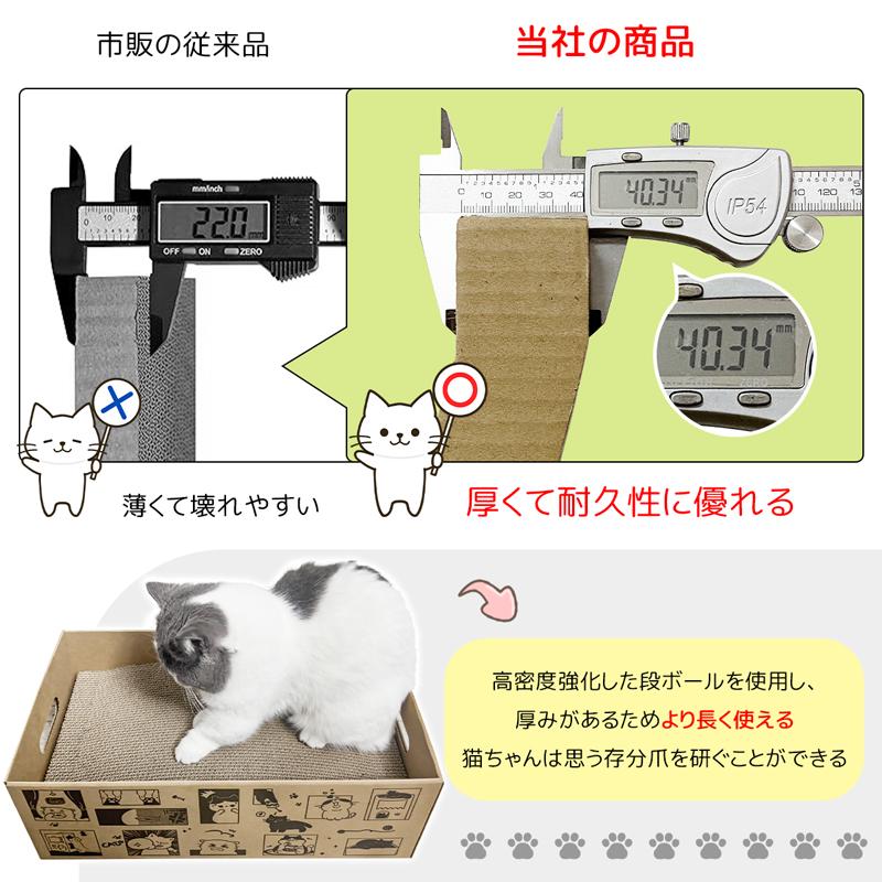 RAKU 爆買 猫爪とぎ板 段ボールキャットハウス天板替え 3枚セット