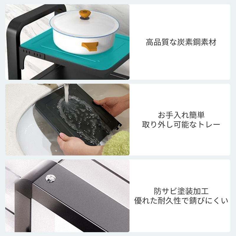 RAKU 鍋スタンド フライパンラック 仕切り板高さ調整可能 鍋の RAKU 鍋スタンド フライパンラック 仕切り板高さ調整可能 鍋の