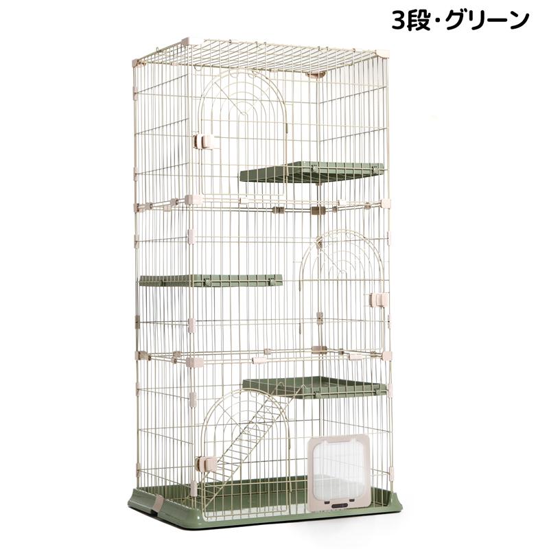RAKU 猫ケージ 大型 キャットケージ 猫ハウス 1段 2段 3段 RAKU 猫ケージ 大型 キャットケージ 猫ハウス 1段 2段 3段