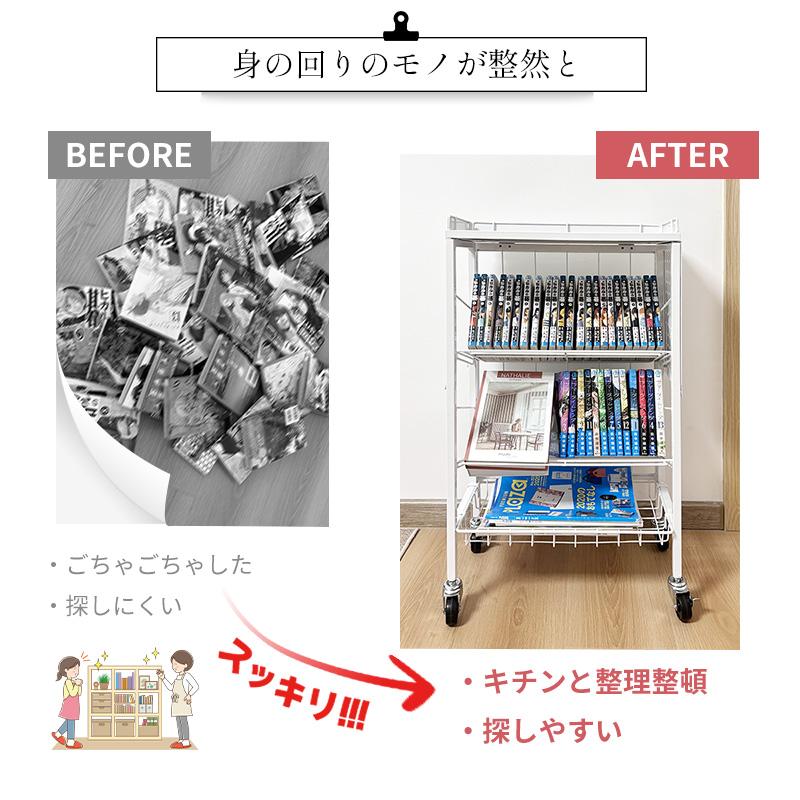 書類整理 スチールラック 教科書収納 教科書収納棚 本棚 移動式本棚