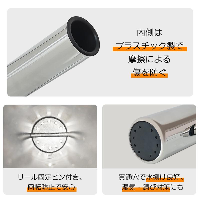 RAKU 爆買 ロッドホルダー 竿置き ステンレス製 クランプ式 1個 角度