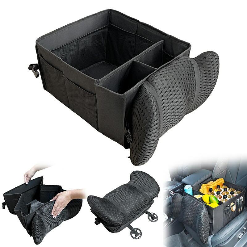 RAKU シートボックス 車用収納ボックス 32L 大容量 折りたたみ可