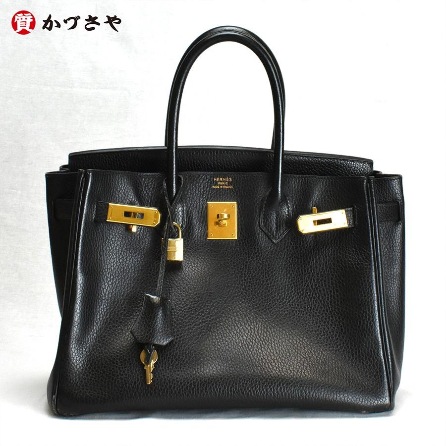 Birkin HERMES エルメス バーキン30 黒 ゴールド金具 トリヨン