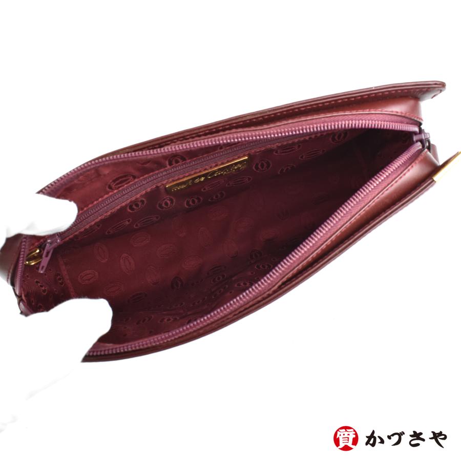Cartier　カルティエ クラッチバッグ　セカンドバッグ　マストライン MUST DE CARTIER Cartier カルティエ マストライン クラッチバッグ