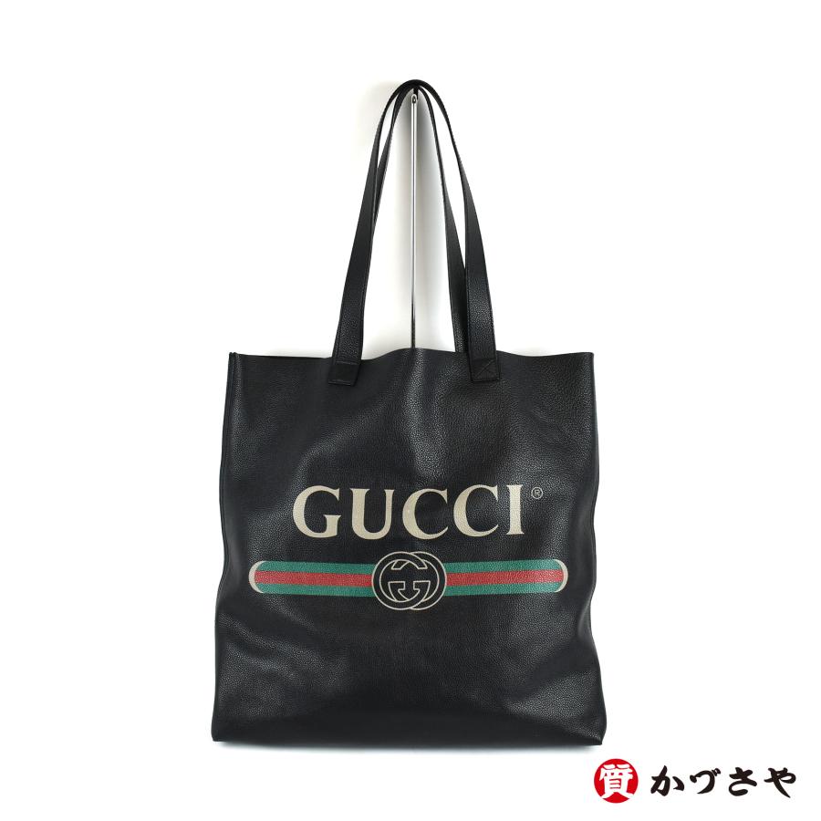 GUCCI　グッチ  ヴィンテージロゴプリント レザートートバッグ　ショルダーバッグ | GUCCI