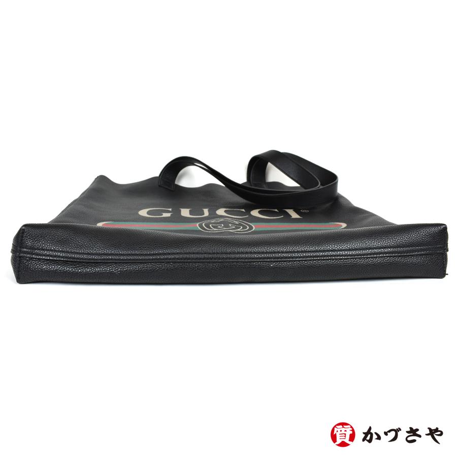 GUCCI　グッチ  ヴィンテージロゴプリント レザートートバッグ　ショルダーバッグ | GUCCI | 05