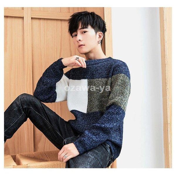 最終決算 大きいサイズ 秋冬 無地 Vネック 長袖 ゆったり ハイネック タートルネック フリース トップス セーター メンズ ニット 紳士服 丸首 40代 30代 代 細身 ニット セーター カラー タイプ2 03 Www We Job Com