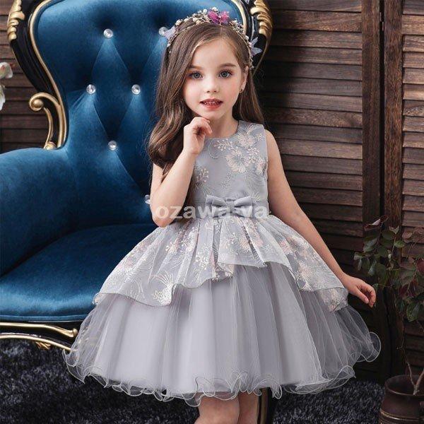 子供ドレス 結婚式 発表会 子供 全4色 七五三 キッズ お嬢様風 演出に