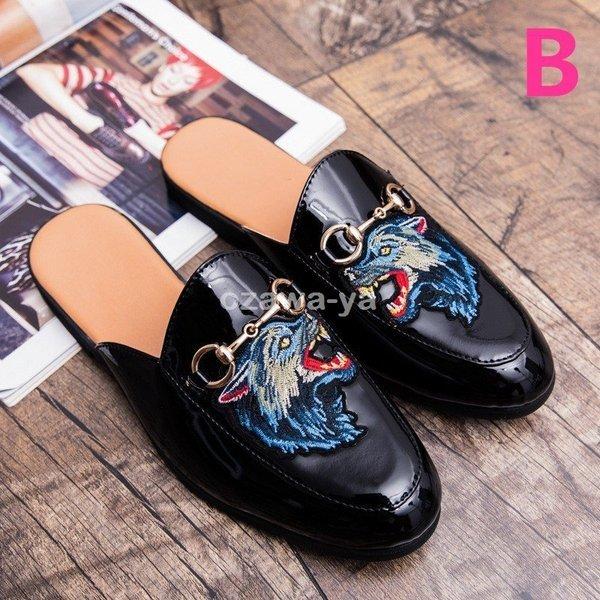 第1位獲得 サンダル メンズ ドライビングシューズ Pu革 ビジネスサンダル スリッパ かかとなし メンズ ドライビングシューズ 合革 ビジネス サンダル スリッパ サボサンダル ローファー スリッポン モカシン エナメル靴 刺繍柄 紳士靴 軽量 Www Threeriversofs Com