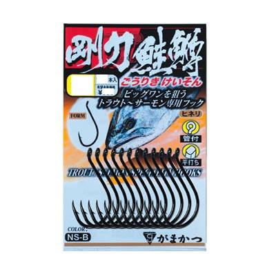 がまかつ 剛力鮭鱒（ごうりきけいそん） 4/0号 12本入 フック 【ハリ