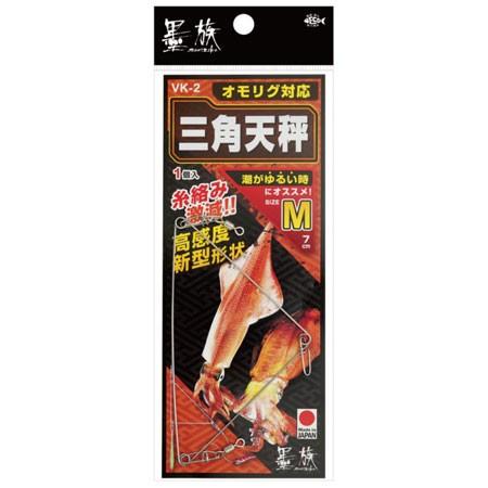 ハリミツ 墨族 3.5号 3本 60thアニバーサリー 廃盤 ハリミツ VK-2 墨族 三角天秤 M 【船用仕掛け】 : エビススリー