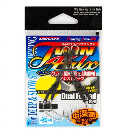カツイチ DJ-66 ツインファルクス (Twin Falx) #1/0 2本入 Tin 仕掛け