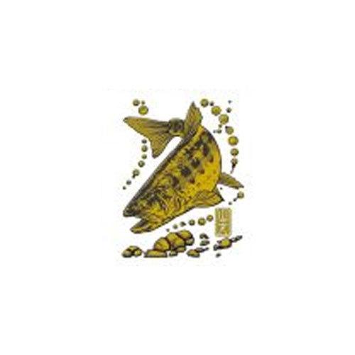 ささめ針 SH281 大漁祈願 蒔絵シール ヤマメ (ゴールド) : エビス