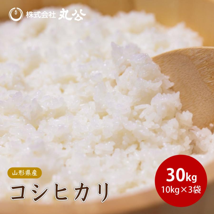 コシヒカリ 令和7年産 お米 30kg 10kg×3袋 米 白米 山形県産 送料無料 