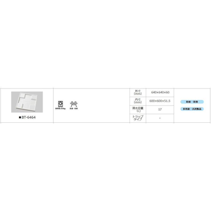 BT-6464 SNW 万能トレー シナネン 洗濯機防水パン : ebわーるど BT-6464 SNW 万能トレー シナネン 洗濯機防水パン : ebわーるど
