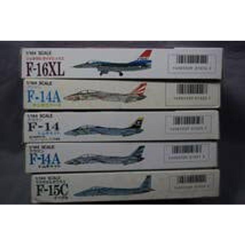 絶版1144LS 5機set F-16XL・F-14Aトムキャット3機(VF84ハイビジ・VF111ハイビジ・ロービジ)・F-15Cイーグル｜ebisuya-food｜02