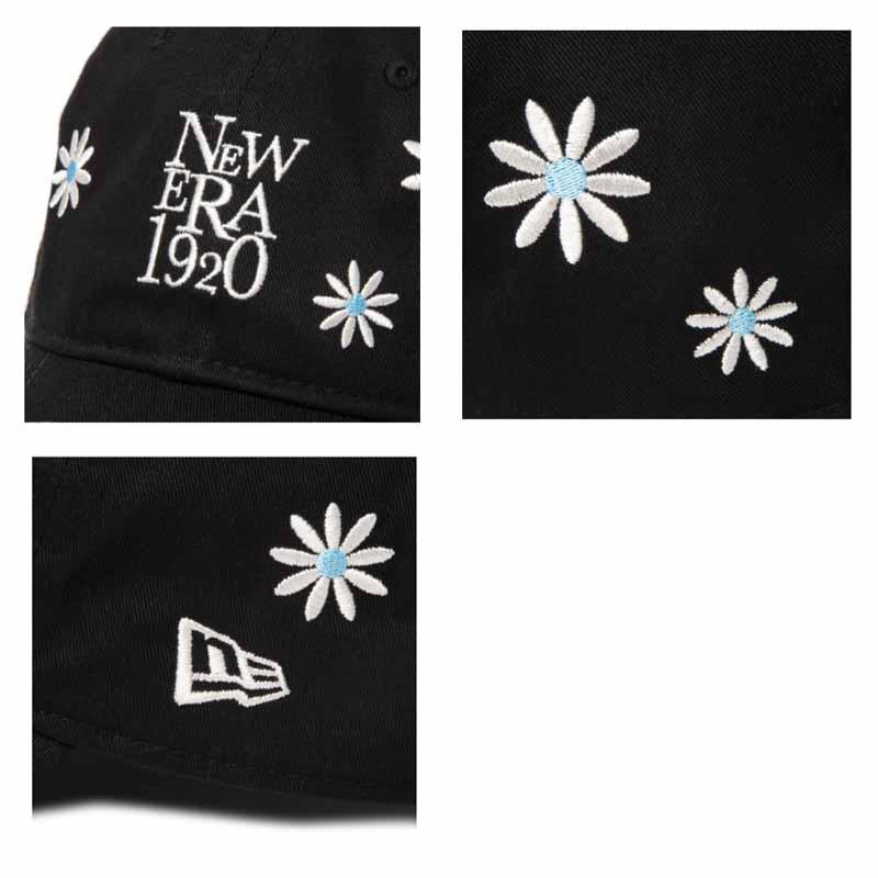 NEW ERA ニューエラ 9TWENTY Flower Embroidery 1920 ブラック NEW ERA ニューエラ 9TWENTY Flower Embroidery 1920 ブラック