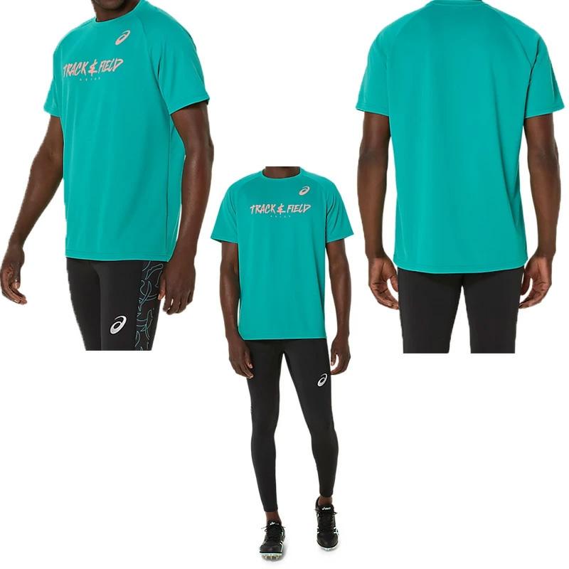 ASICS（アシックス） トラックペイントグラフィック半袖シャツ メンズ