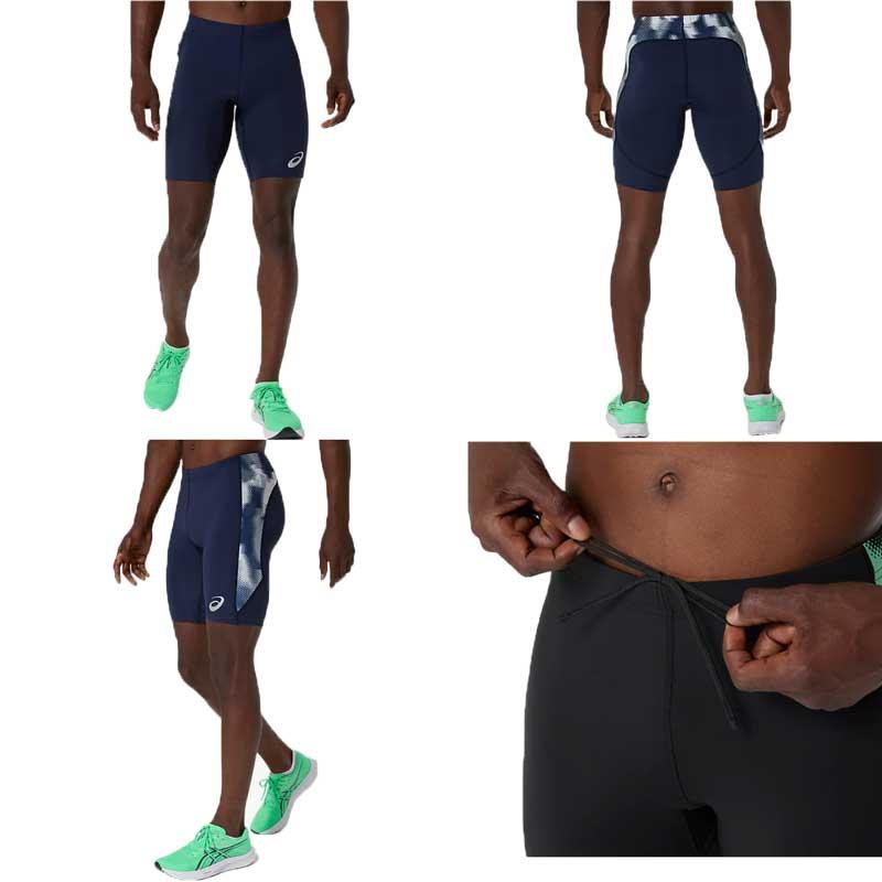 ASICS（アシックス） トラックグラフィックミドルタイツ メンズ 陸上