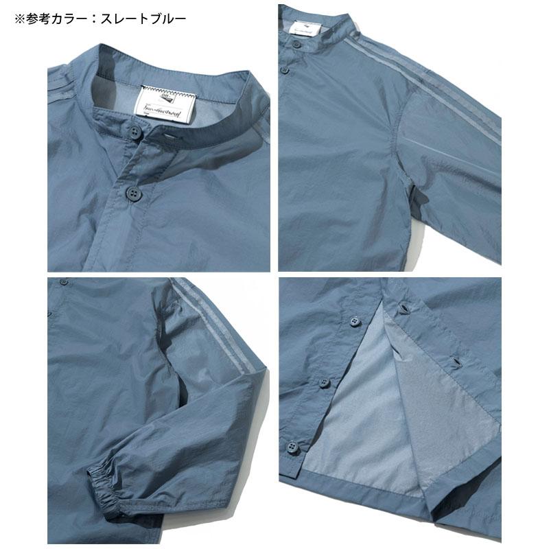 Duckster（ダックスター） 極薄ナイロンラインシャツ メンズ 長袖