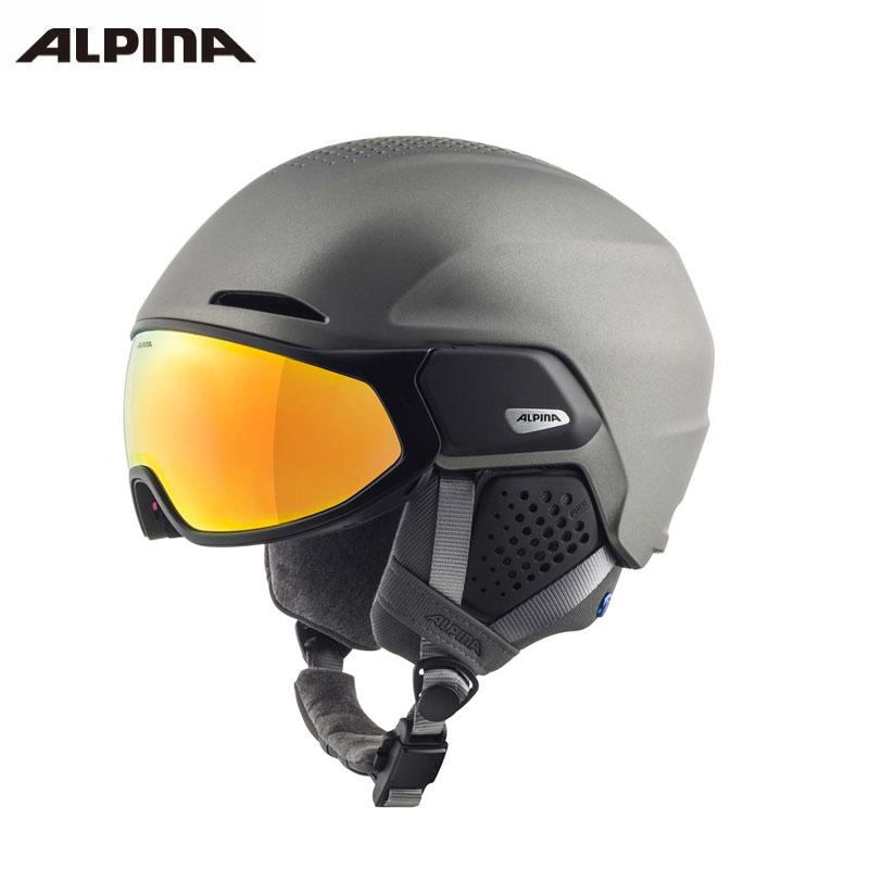 アルピナ スキーヘルメット ORO QV MIPS バイザー 付き アルペンスキー スノーボード A9245 ガンメタルマット 202324