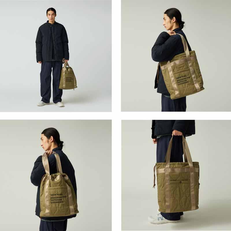 snow peak（スノーピーク） Quilted Ripstop Tote メンズ レディース