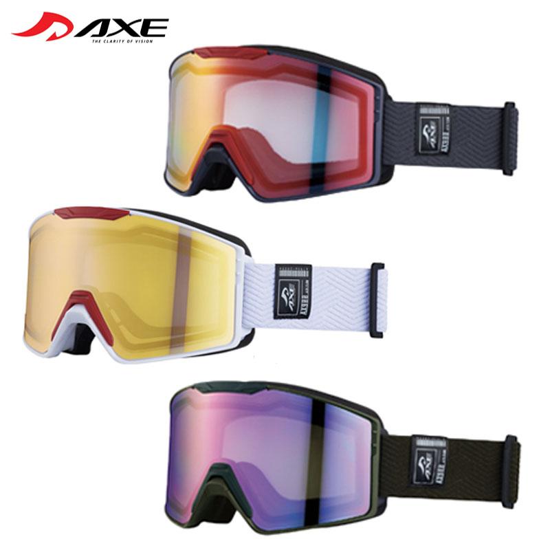 AXE（アックス） スキーゴーグル AX900-WCM スノーゴーグル 眼鏡使用