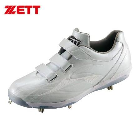 ゼット（ZETT） グランドジャックBF 野球 金具スパイク ベルト 限定 白
