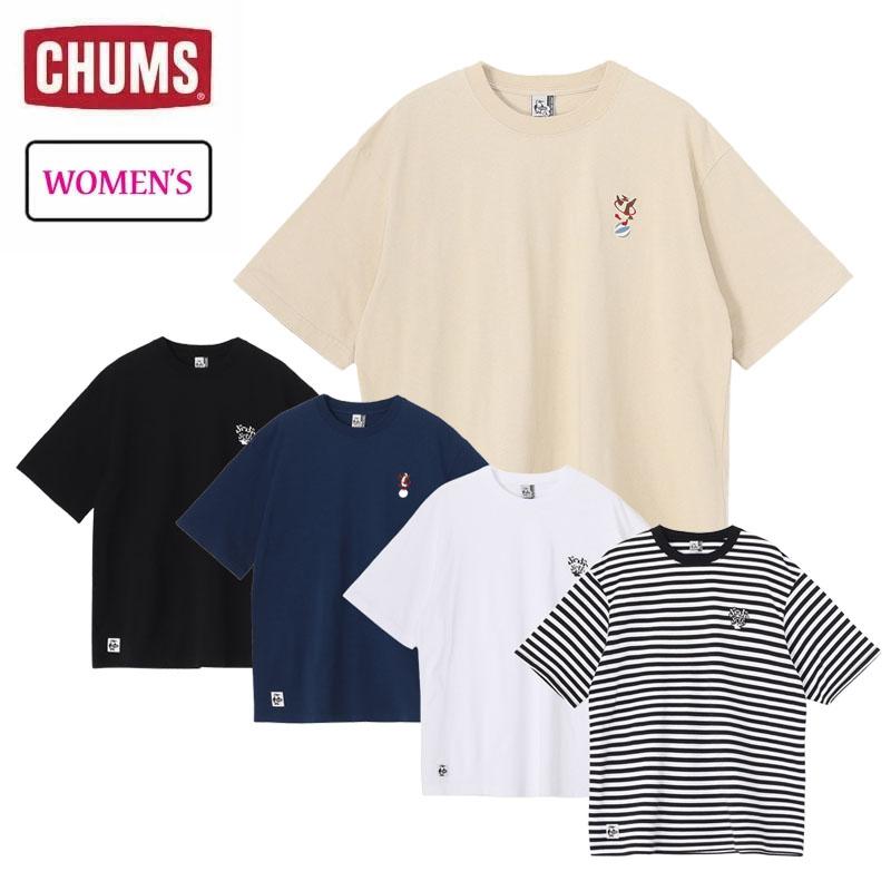 CHUMS（チャムス） チャムスエンブロイダリーTシャツ レディース 半袖T