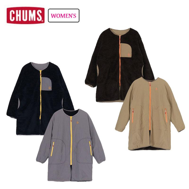 CHUMS（チャムス） エルモフリース リバーシブルブルゾンロング 