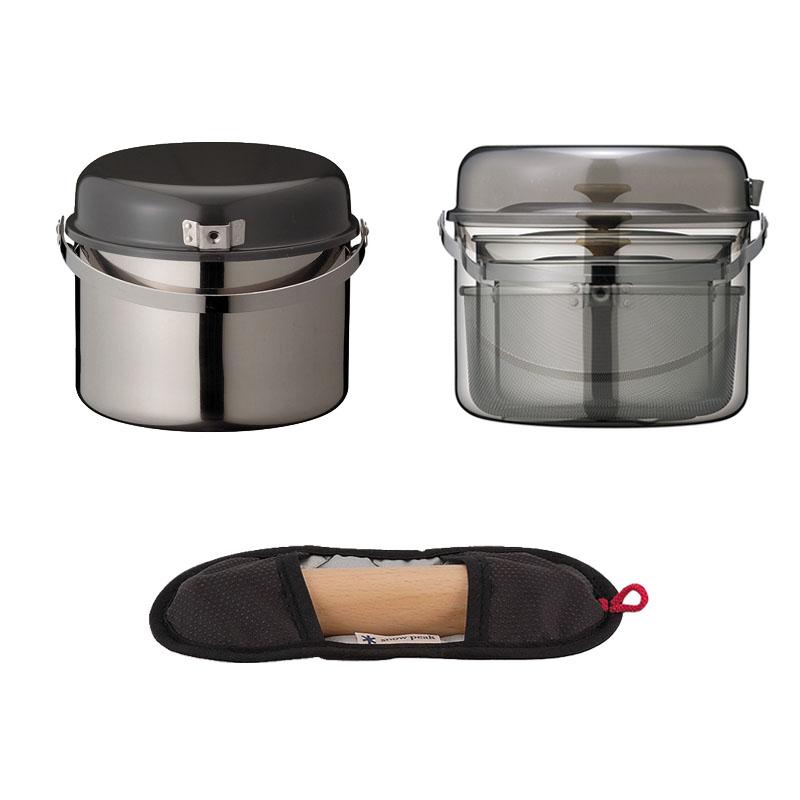 snow peak（スノーピーク） フィールドクッカー Pro.1 鍋セット 調理