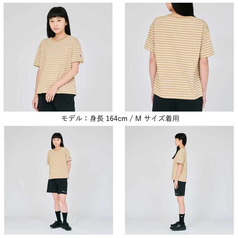 ⑱ボーダーショートスリーブ Champion（チャンピオン） ボーダーショートスリーブポケットTシャツ