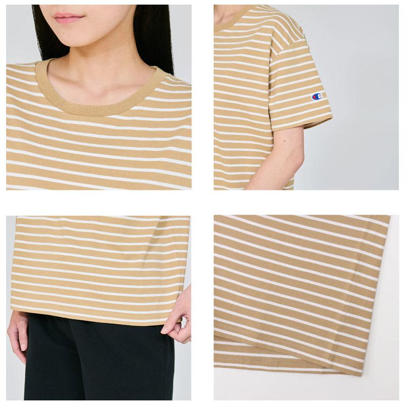 ⑱ボーダーショートスリーブ Champion（チャンピオン） ボーダーショートスリーブポケットTシャツ