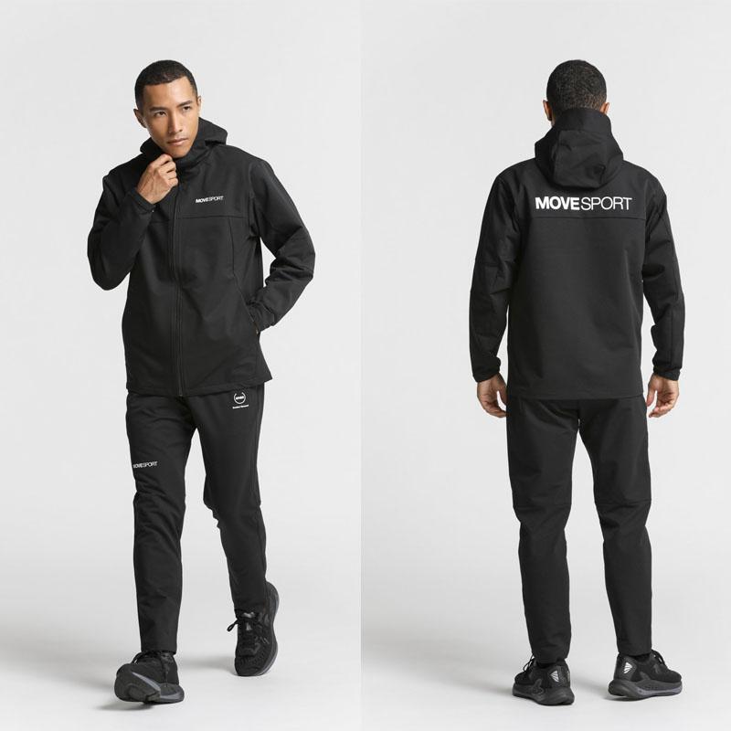 デサント HEATNAVI ソフトシェルバックロゴ メンズ ウィンド