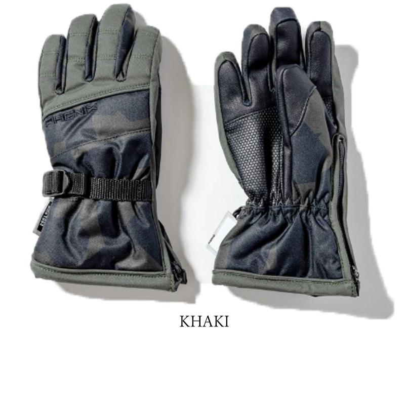 フェニックス ジュニア スキーグローブ Phenix 5Finger Kid's Glove ESB22GL00 KHAKI 2022-23 子供 スキースノーボード 手袋  Phenix｜ebisuya-sp｜02