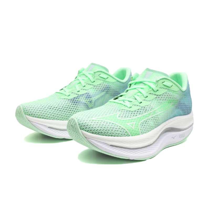 ミズノウエーブリベリオンフラッシュ2 レディース ランニングシューズ レーシング 陸上 マラソン ランナー 長距離 J1GD2435 mizuno 2025春夏モデル_2