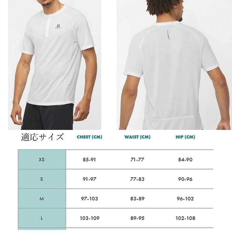 サロモン クロスレベル 半袖ハーフジップ Tシャツ   LC1745000 2022春夏 メンズ トレラン ランニング トレーニング SALOMON｜ebisuya-sp｜03