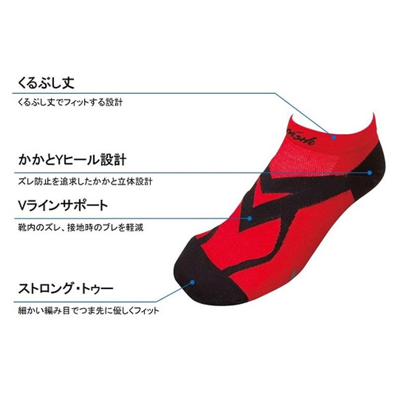 ニシスポーツ VV ホールド レーシングソックス 陸上 ランニングソックス 靴下 くるぶし丈 吸汗速乾 滑り止め N22-001 NISHI｜ebisuya-sp｜09